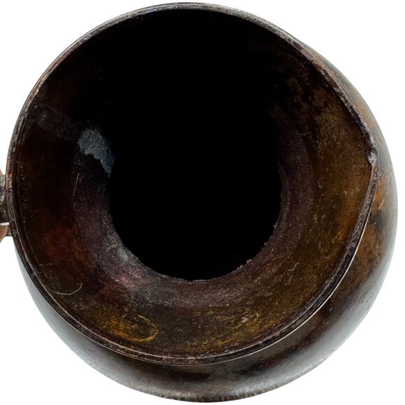 Vintage Metal Copper Rustic Pitcher Decorative Made in India 7.5"H - Picture 6 of 8